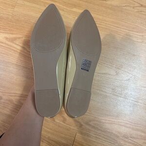 Tan flats size 8